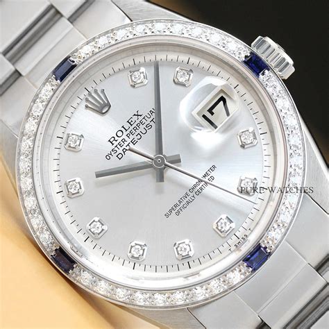 silver men's rolex watch